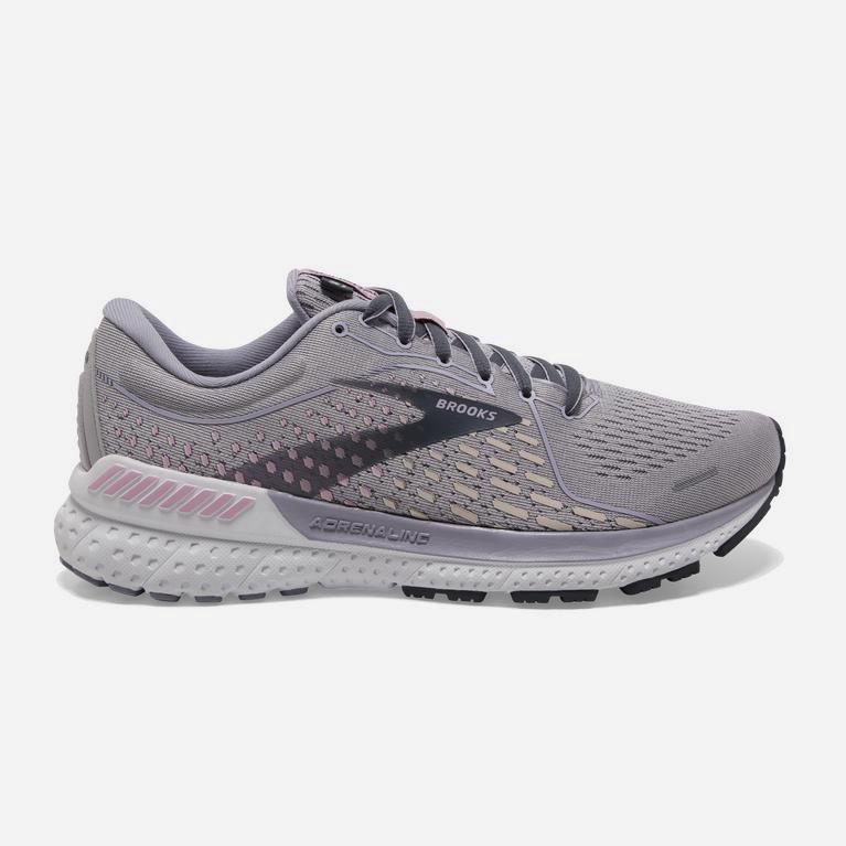 Brooks Women's Adrenaline Gts 21 Road Running Shoes Singapore - Iris/Lilac Sachet/Ombre Blue/Grey (6